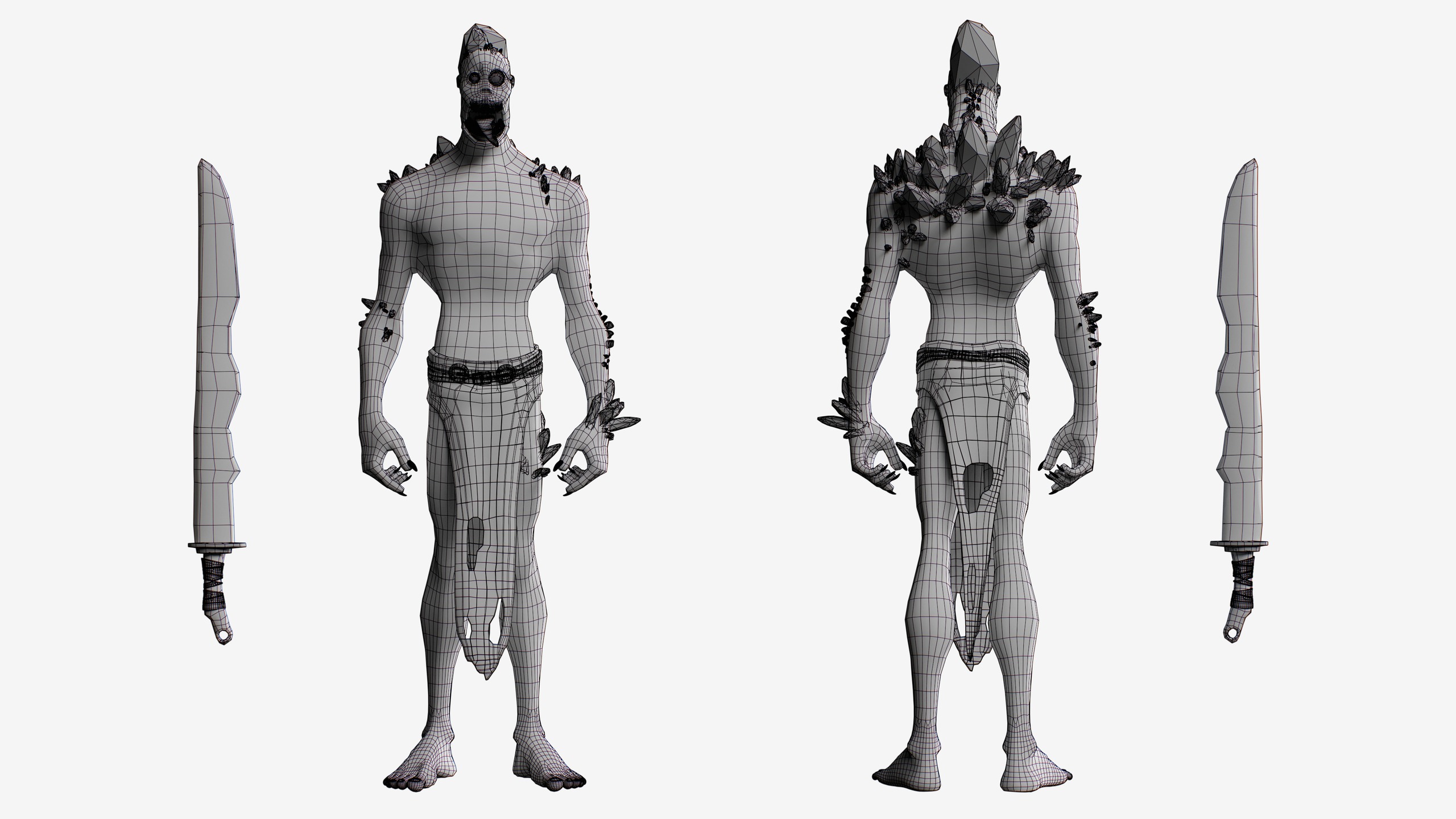 Wireframe full body