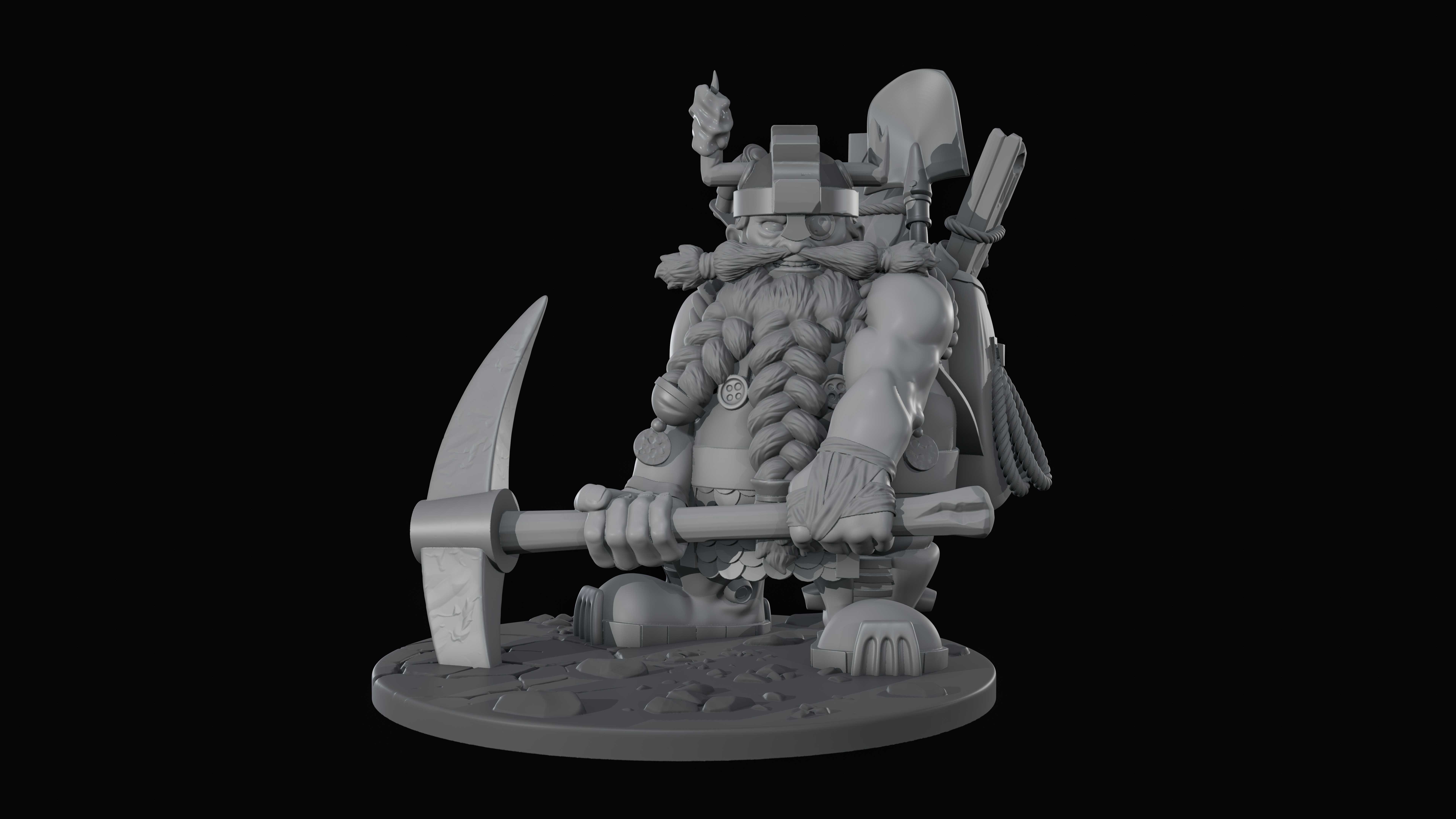Mining Dwarf Miniature