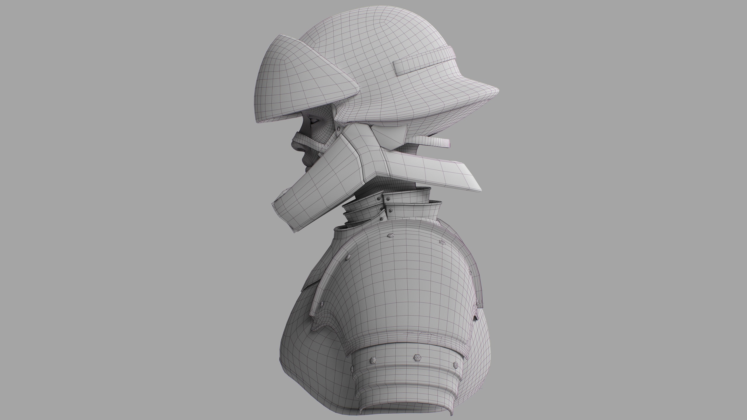 Wireframe bust